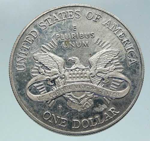 2001年 アメリカ合衆国 ワシントンD.C. 国会議事堂 シルバードルコイン i86341