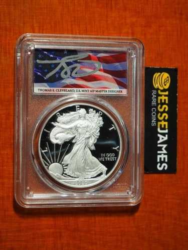 2020 W プルーフ シルバー イーグル PCGS PR70 クリーブランド サイン入り お祝いセット FDI FUN