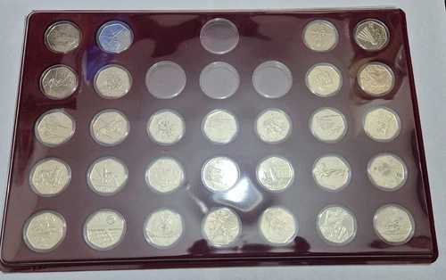 2012年オリンピック 50ペンス硬貨フルセット 29枚入り ケースとカプセル付き
