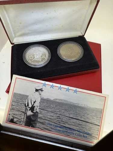 1989年 ニウエ エリザベス2世 アメリカ合衆国 マッカーサー将軍 50ドル銀貨 5ドルセット
