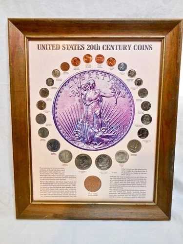 アメリカ合衆国 20世紀コイン 額入りセット 25枚セット 銀貨 1893-1973年 ロット