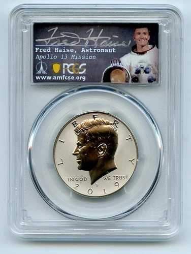 2019 S 50C ケネディ アポロ エンハンスド リバース プルーフ セット PCGS PR70 FDOI フレッド・ヘイズ