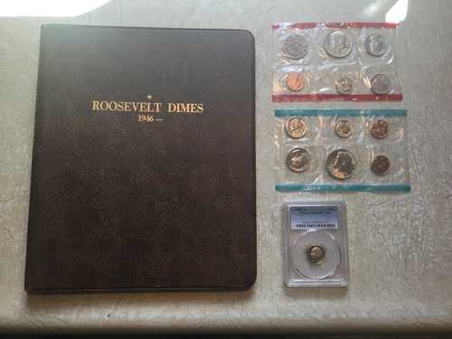 5 シルバー 1961 PCGS PR69DCAM FDR ダイム アルバム HARCO 2 ミントセット 1972 26 コインロット