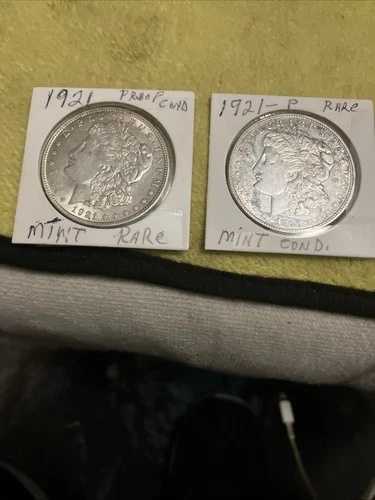 1921年 P モルガン シルバー ダラー ☆☆ ほぼ未使用 ☆☆ シルバー 2枚セット