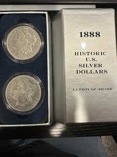 1888年製 モルガン銀貨 2枚セット - P&O 造幣局