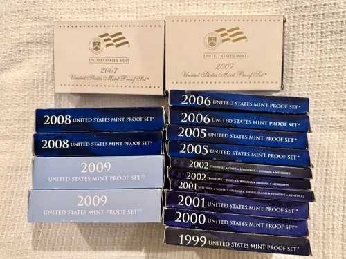 アメリカ合衆国プルーフセット: 1999 2000 2001 2005 2006 2007 2008 2009 1970 1776-1976
