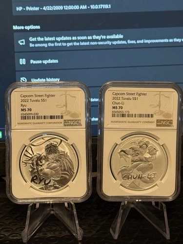 MS70 リュウ＆チュヌリ 2022年銀貨セット