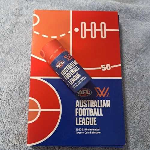 2023 AFL 1ドルコレクション フルコインセット フォルダー（未開封のコインチューブ付き）