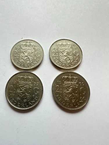 オランダコインロット - 銀貨と銅貨 | グルデン＆セント 1950-1989 | コレクション