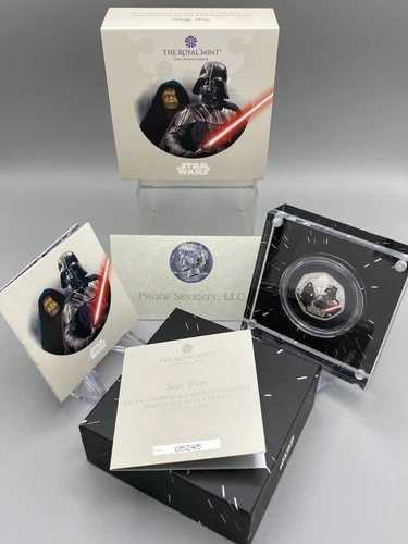 2023年 スター・ウォーズ ダース・ベイダー＆皇帝パルパティーン 英国 50ペンス シルバー プルーフ カラーコイン