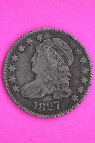 1827年 胸像キャップ付きダイムレディリバティシルバーコイン 本物保証 1302