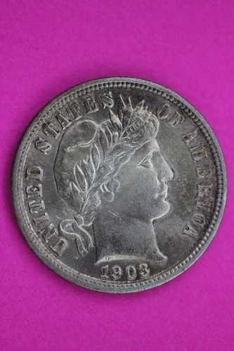 1903年 P バーバー リバティ ダイム シルバー コイン 本物保証 1089