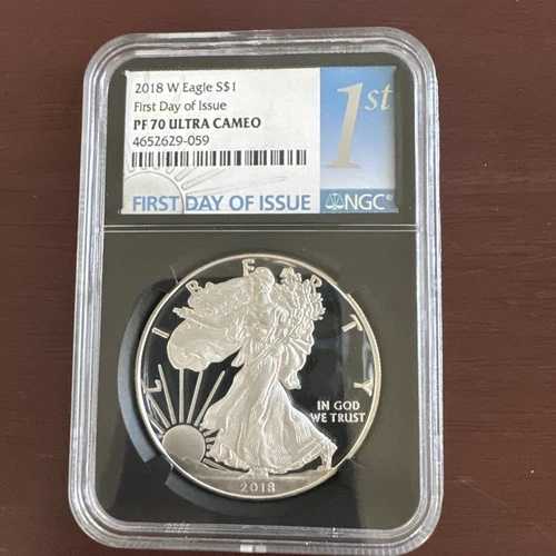 2018-W イーグル NGC PF 70 ウルトラカメオ 発行初日