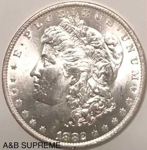 1882年 O モルガン・ダラー OBW エステートロール チョイスジェム 未使用 90% シルバー