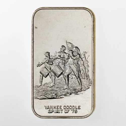 1973年 ヤンキードゥードゥル U.S. Coinage Corporation製 1オンス シルバーアートバー