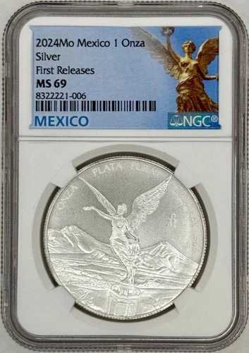 2024Mo Mexico 1 Onza Libertad が MS69 .999 シルバーを初リリース