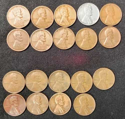リンカーン小麦ペニーセット（1940?1949）（1950?1958コレクション