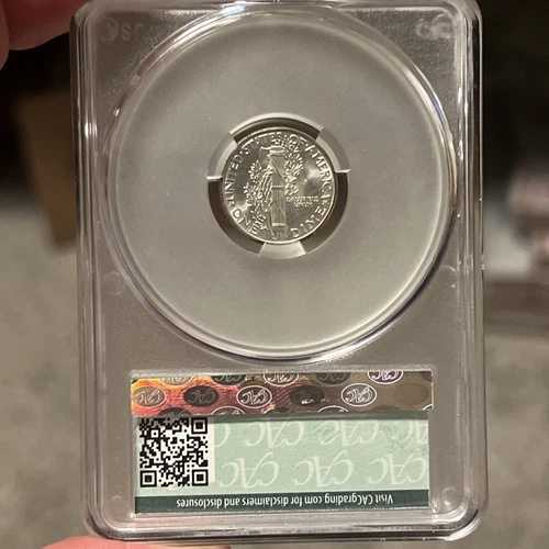 1943年 10セント メルク ダイム NGC/CAC MS67 1961年 財務省コレクション
