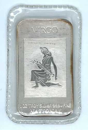 VIRGO - ナショナルミント社製 1オンス 純銀アートバー、カナダ製