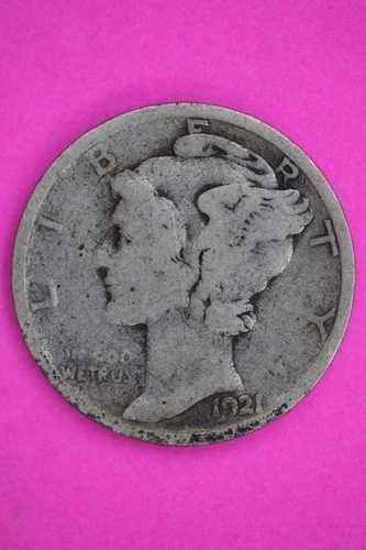 1921年 D マーキュリー リバティ ダイム シルバー コイン 正規品 アメリカ販売店 2568 56,100円