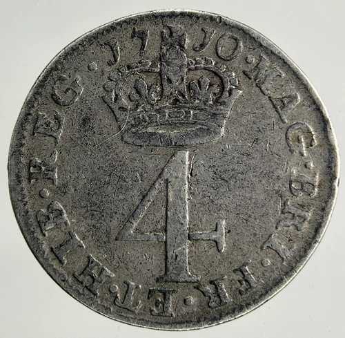1710年 アン・マウンディ 4ペンス銀貨 | 良質コレクターズグレード