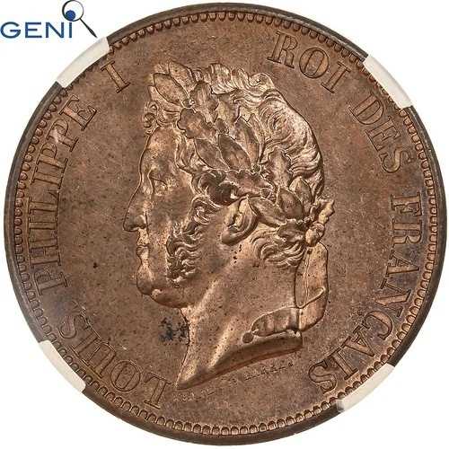 [#867611] フランス、ルイ・フィリップ 1 世、モジュール 10 サンタイム、1839 年、ロンドン、パターン、Br
