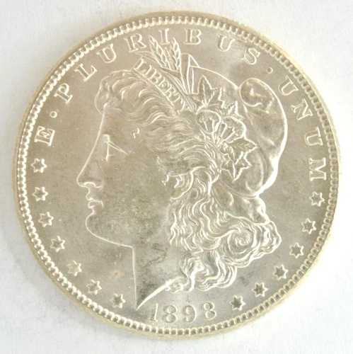 アメリカ合衆国 1898-O 1ドル モルガン 90% 銀貨 ニューオーリンズ造幣局 ジェム BU コイン