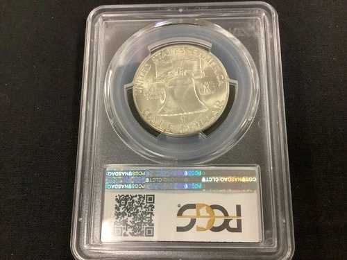 1949 年フランクリン ハーフ ドル、PCGS グレード MS64、フルベル ライン!