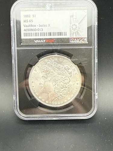 1882年 1ドル モルガン銀貨 NGC MS65