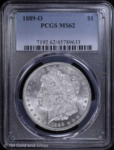 1889-O 1ドル モルガン銀貨 PCGS MS 62 | 未流通 UNC