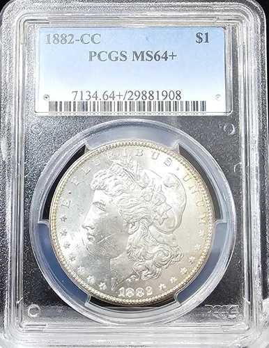 1882-CC モルガン・ダラー MS-64+ PCGS ビデオ