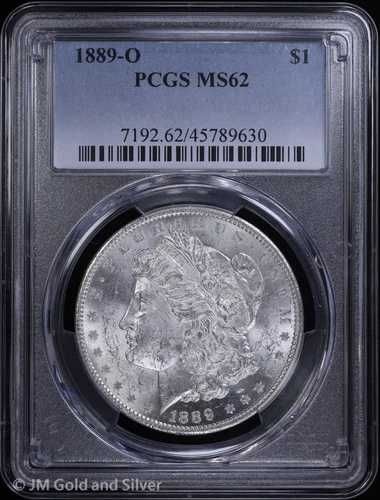 1889-O 1ドル モルガン銀貨 PCGS MS 62 | 未流通 UNC