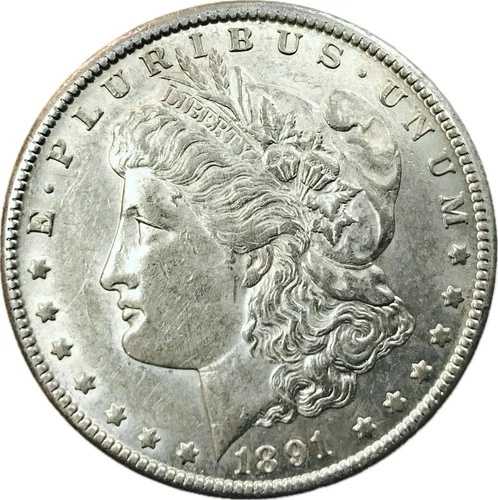 1891年CCモルガン・ダラー！UNC+！素晴らしい！素晴らしい！ゴージャス！すごい！NR #VIP71