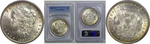 1887-O 1ドル モルガン・ダラー PCGS MS-64