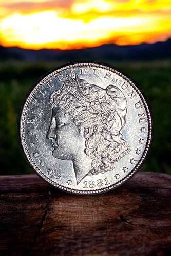 1881-S モルガン銀貨 約未使用 プルーフ状