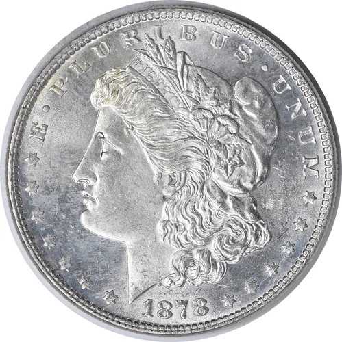 1878年 モルガン銀貨 7/8TF チョイス BU 未認定 #9009｜WORLD RESOURCE【QUEEN店】