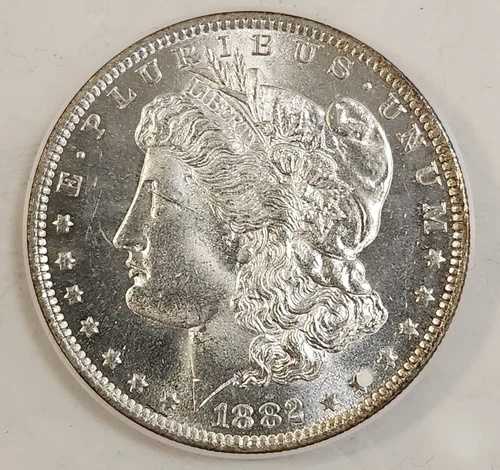 1882-O モルガン銀貨 GEM 未使用品 US Numismatic Services