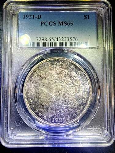 1921年 モルガン銀貨 MS65 PCGS ブルーラベル