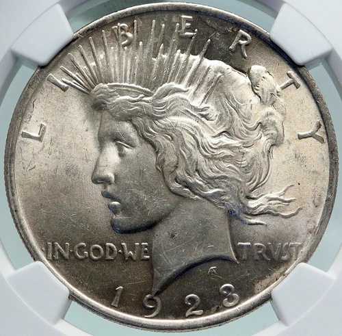 1923年 アメリカ コイン リバティイーグル ヴィンテージ シルバー ピースドル NGC i87398｜WORLD RESOURCE【QUEEN店】