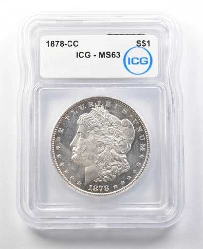 1878-CC モルガン銀貨 MS63 ICG *0166