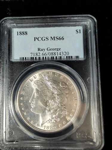 1888年 1ドル モルガン銀貨 PCGS MS66 - 08814320