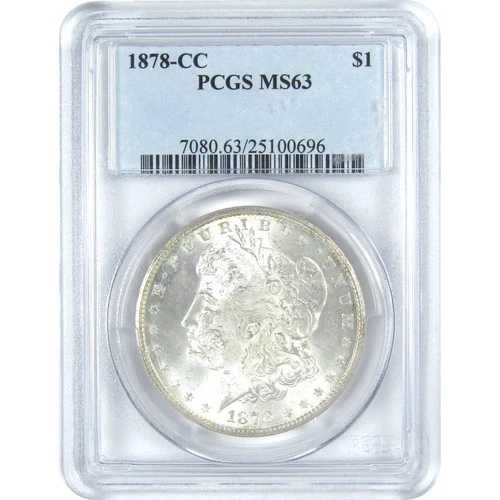 1878年 CC モルガン・ダラー MS 63 PCGS シルバー 1ドル 未使用 SKU:I16413｜WORLD RESOURCE【QUEEN店】