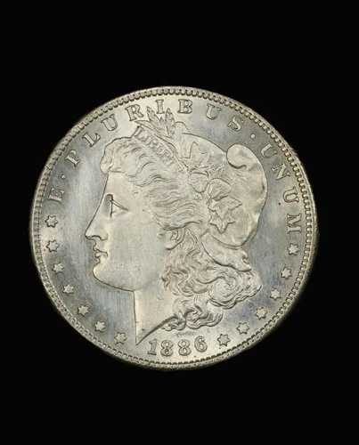 1886 S モルガン銀貨 UNC+++