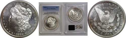 1881-S モルガン・ダラー PCGS MS-66 PL