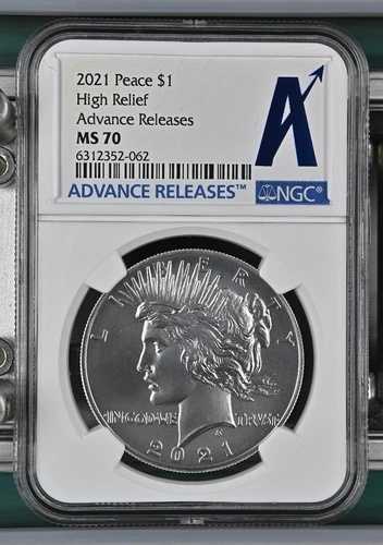 2021年 ピース シルバー ドル NGC MS70 先行リリース - 希少「A」ラベル