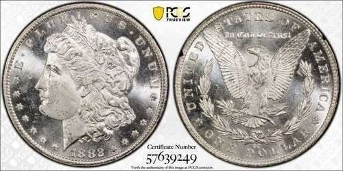 1882年 CC カーソンシティ PCGS MS65 - GSA ホード シルバー モルガンドル 1ドル US コイン 56434V