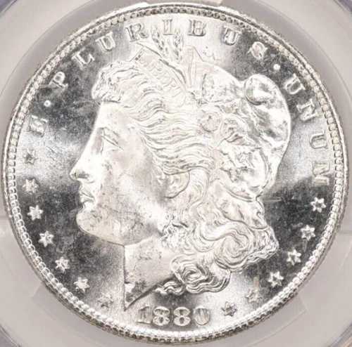 1880-S 1ドルモルガン・ダラー CACG MS66 -- 見事なブラストホワイト＆フロスティジェム 147,950円