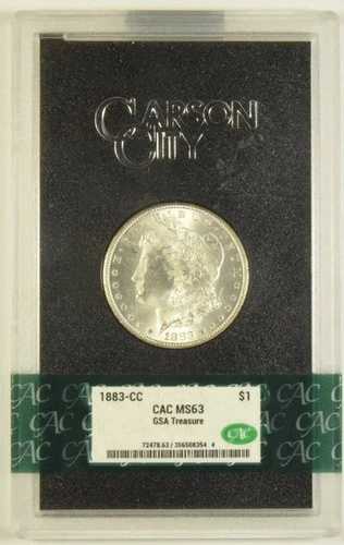1883-CC GSA モルガン・ダラー CAC MS-63