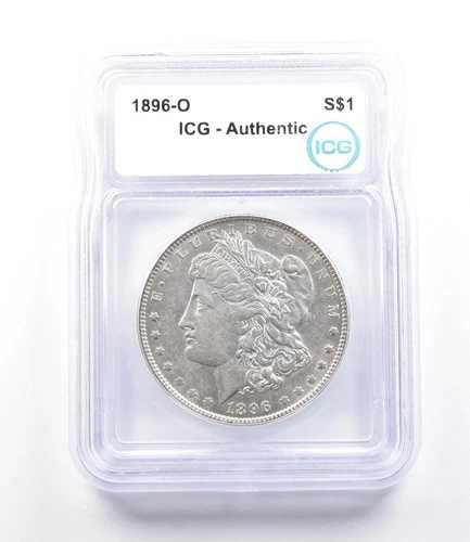 1896-O モルガン銀貨 本物 ICG *9668