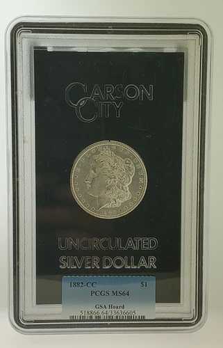 1882年-CC カーソンシティ GSA ホード 未流通銀貨 PCGS MS64